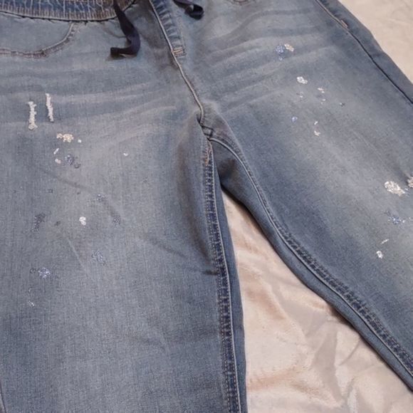 Justice Pull On Elastic Waist Jeggings made with Recycled Plastic Sz 16Plus - Picture 3 of 14